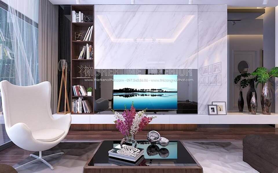 Thiết kế căn hộ mẫu 98m2 tại Imperia Sky Garden